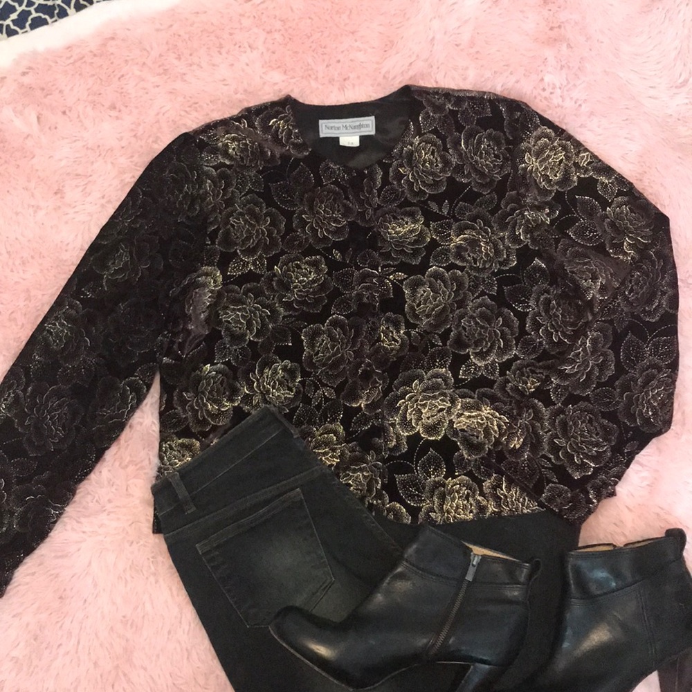 Vintage boho velvet blazer jacket floral gorgeous!